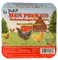 Pine Tree Farms Hen Pecked Mealworm Poultry Cake 1.75 lbs 4000 
